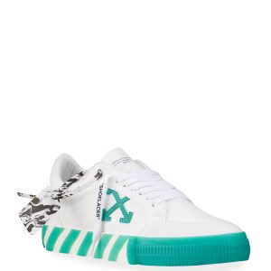 Off-White Men’s Arrow Canvas Vulcanized Low-Top Sneakers