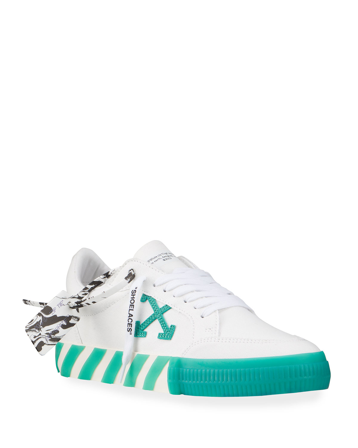 Off-White Men’s Arrow Canvas Vulcanized Low-Top Sneakers – ALL SHOE STYLES